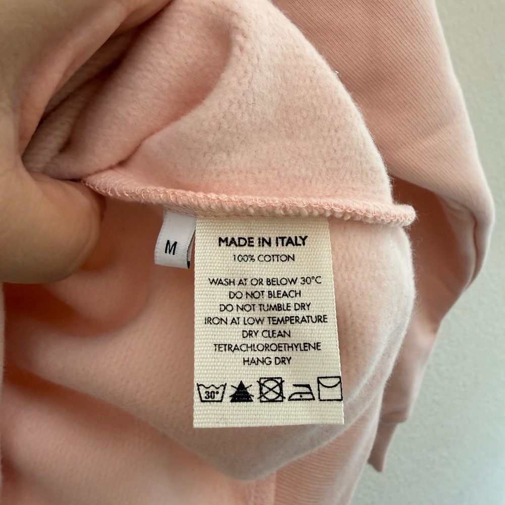 Mansur Gavriel Blush Pink Sweatshirt New Size M - Picture 4 of 5